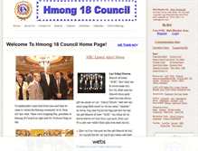 Tablet Screenshot of hmong18council.com